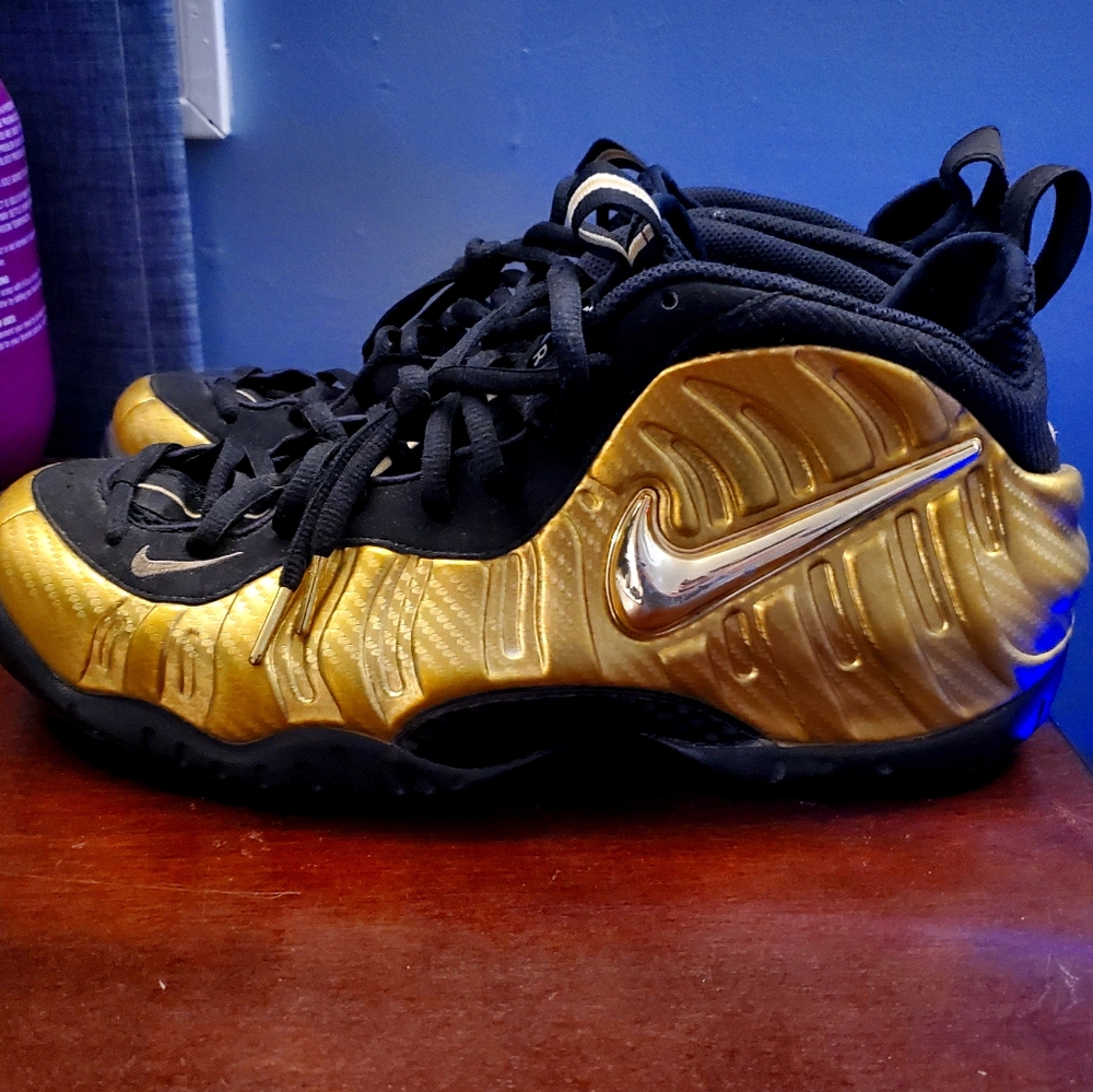 Gold Foamposite Pros